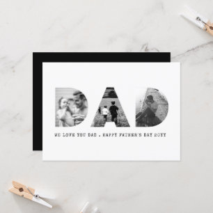 Cartão Dia de os pais de fotos do pai