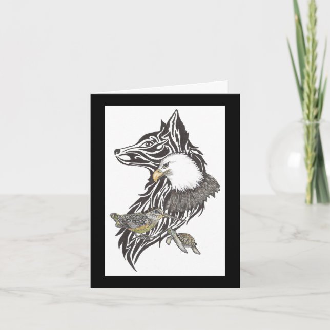 Cartão Dia de os pais de guias de animais (Frente)