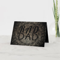 Dia de os pais Dourado Elegante para PAI RAD botân
