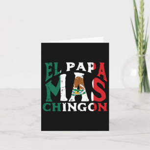 Cartão Dia de os pais El Papa Mas Chingon Engraçado Pai m