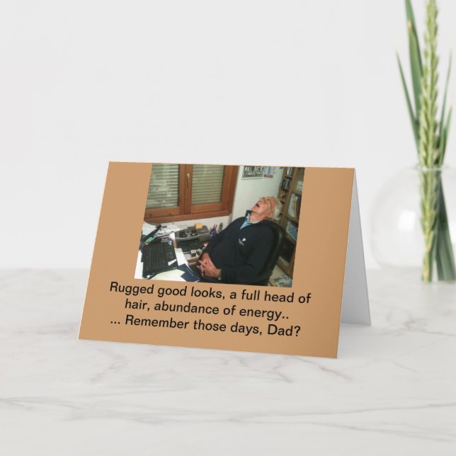 Cartão Dia de os pais engraçado (Frente)