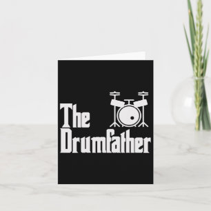 Cartão Dia de os pais Engraçado O Drum-Padre Drummer Músi