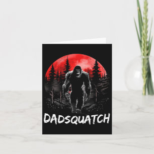 Cartão Dia de os pais Engraçado Pai Sasquatch Yeti Gift