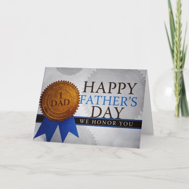 Cartão Dia de os pais Feliz (Frente)