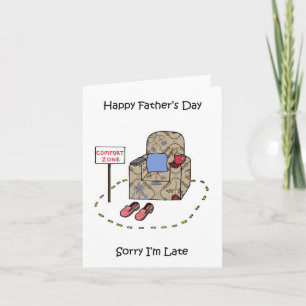 Cartão Dia de os pais Feliz Atrasado