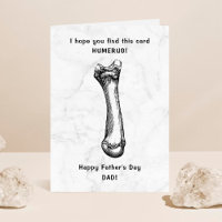 Dia de os pais Feliz Engraçado Humero Bone