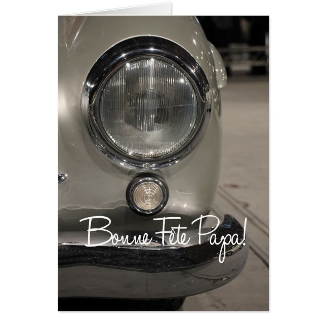 Cartão Dia de os pais Feliz Francês (Frente)