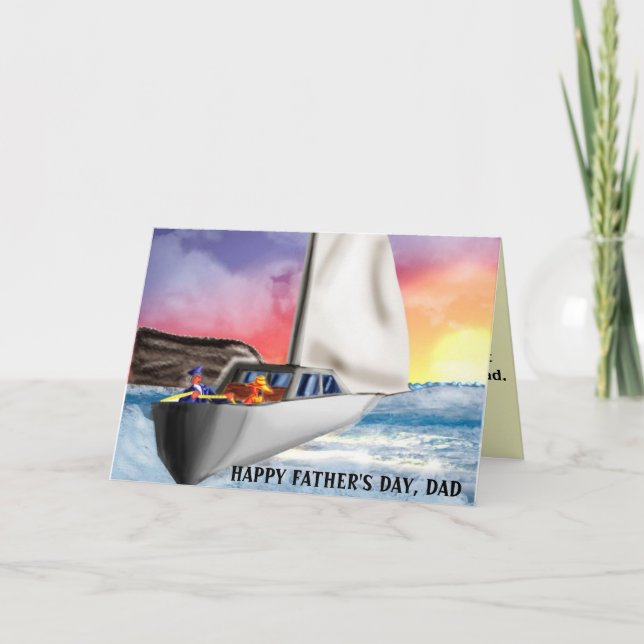 Cartão DIA DE OS PAIS FELIZ, PAI de seu filho (Frente)