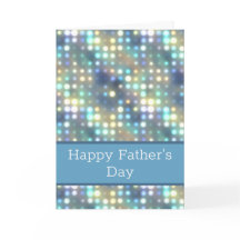 Dia de os pais Feliz Pale Blue Bokeh