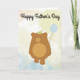 Cartão Dia de os pais Feliz - Papá Bear Card