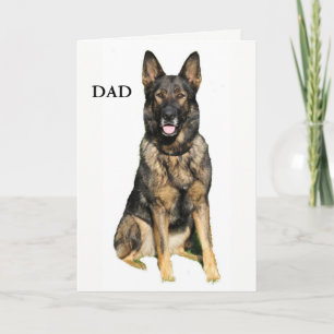 Cartão Dia de os pais german shepherd