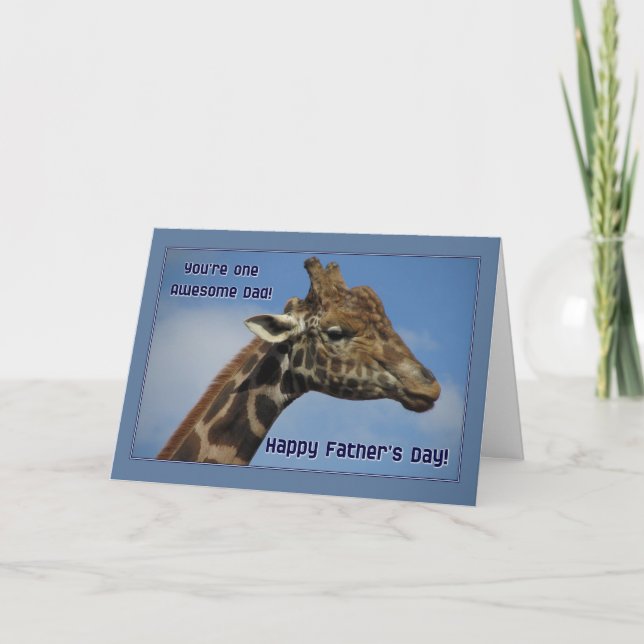 Cartão Dia de os pais incrível (Frente)