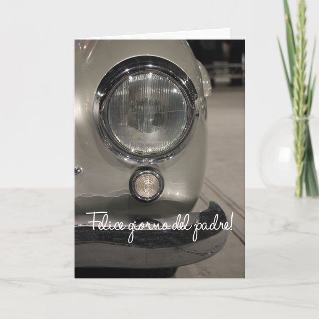 Cartão Dia de os pais italiano (Frente)
