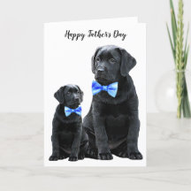 Dia de os pais Labrador Preto - Pai Cachorro Bonit