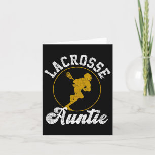 Cartão Dia de os pais Lacrosse Auntie Lacrosse Lover