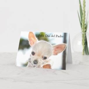 Cartão Dia de os pais na placa espanhola