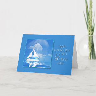 CARTÃO DIA DE OS PAIS - NAVIO MARINHO - MAR AZUL