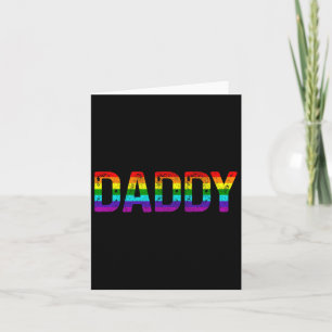 Cartão Dia de os pais Orgulho gay Mês Lgbtq pai Rainbow F