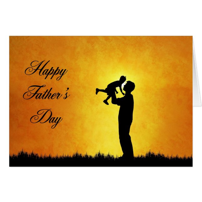 Cartão Dia de os pais Padre & Sun (Frente Horizontal)