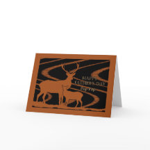 Dia de os pais para Pop de Pop, veado em um campo