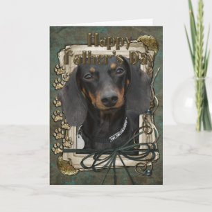Cartão Dia de os pais - Pedras Pedras - Dachshund - Winst