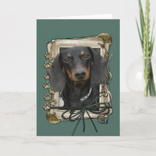 Cartão Dia de os pais - Pedras Pedras - Dachshund - Winst