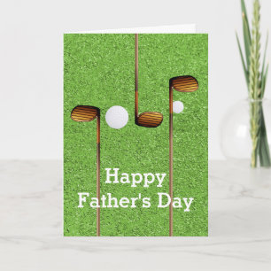 Cartão Dia de os pais Real Golfer Hole-in-one