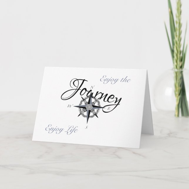 Cartão Dia de os pais - Rosa de Compass - Aproveite a pla (Frente)