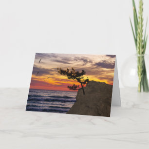 Cartão Dia de os pais Sunset Tree