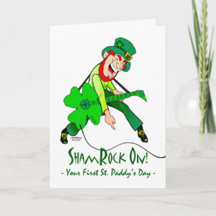 Cartão Dia de Patrick, Rock Star Leprechaun
