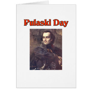Cartão Dia de Pulaski