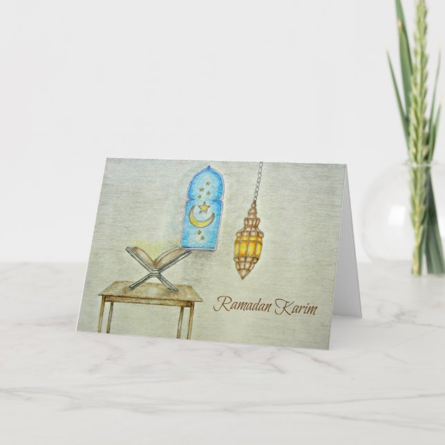 Cartão Dia de Ramadan (Frente)