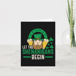 Cartão Dia de São Patrício Dia de St Patrick Shamrock São