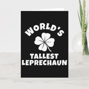 Cartão Dia de São Patrício Engraçado do Leprechaun Mais A