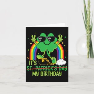 Cartão Dia de São Patrício Engraçado É Meu Aniversário Sh