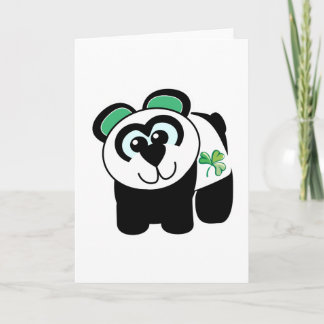 Cartão Dia de São Patrício Goofkins panda
