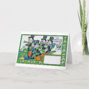 Cartão Dia de São Patrício, Vintage