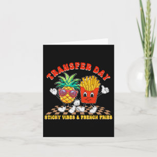 Cartão Dia de Transferência Retro Groovy Adesivos Vibraçõ