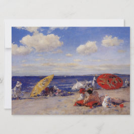 Cartão Dia de Verão na praia (Paisagem de praia)