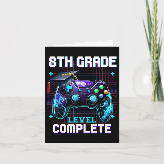 Cartão Dia do 8º Grau de Graduação Completa (Frente)