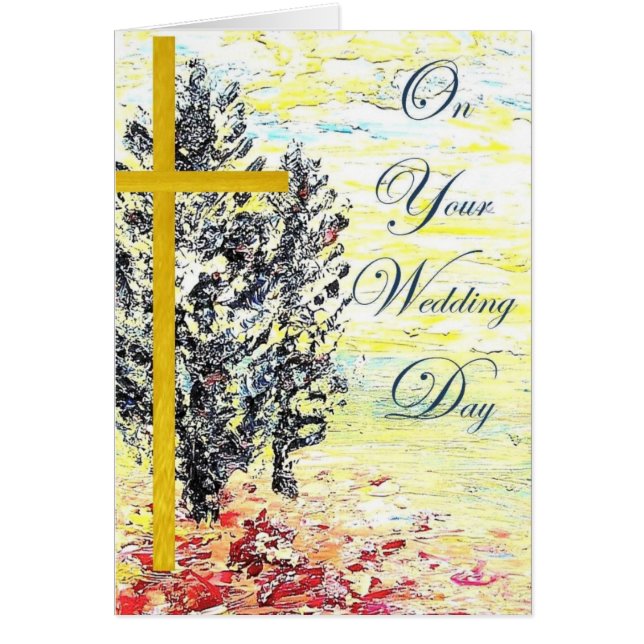 Cartão Dia do casamento (Frente)