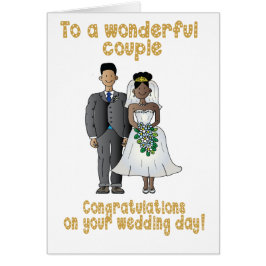 Cartão Dia do casamento