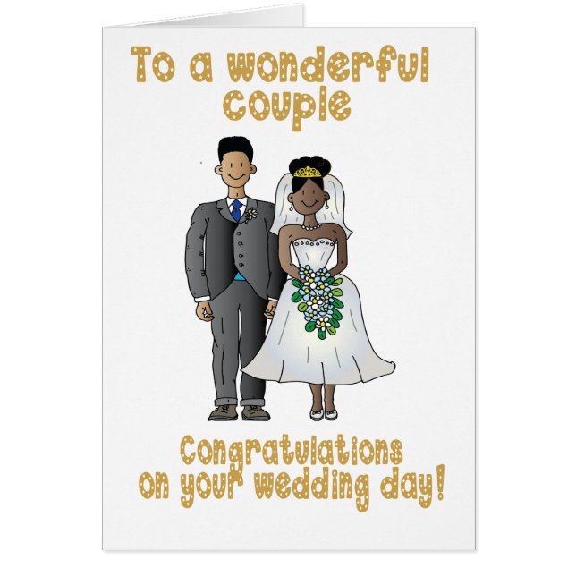 Cartão Dia do casamento (Frente)