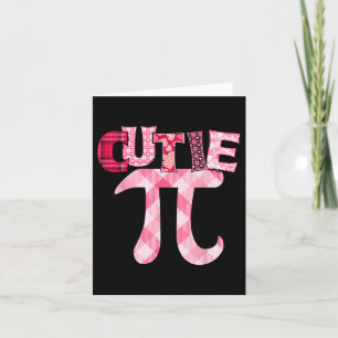 Cartão Dia do Cutie Pi 3.14 Professor de Matemática Geek 