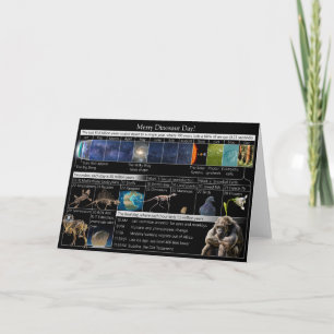 Cartão Dia do Dinossauro feliz no Calendário Cósmico! Car