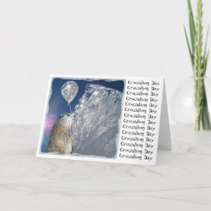 Cartão Dia do Groundhog