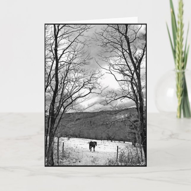 Cartão Dia do inverno (Frente)