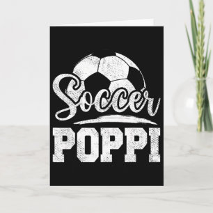 Cartão Dia do Pai do Jogador de Futebol Poppi de Futebol