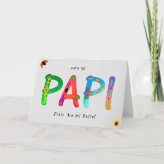 Cartão Dia do Pai do PAPI Bold Geometric Boho