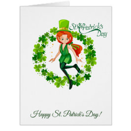 Cartão Dia do Patrick.